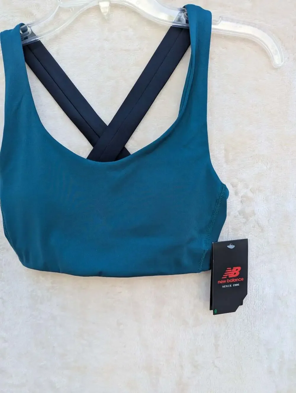 New Balance Blue Crossback Sports Bra Size XS New With Tags